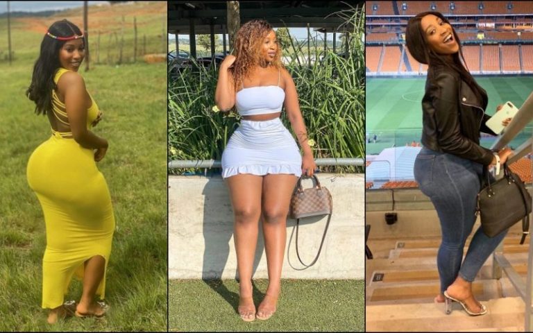 Photos: Meet Amahle Siphungu; The Curvy Sports Journalist Who Is Giving Footballers Sleepless Night With Her Curves