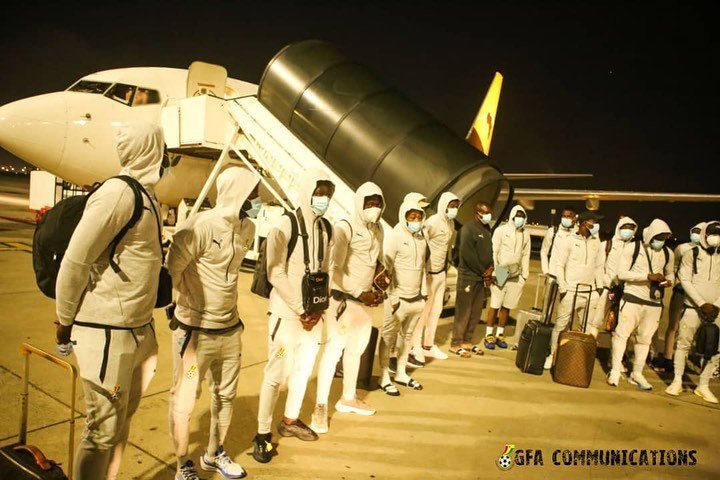 Black Stars Arrive In South Africa For AFCON Qualifier (Photos)