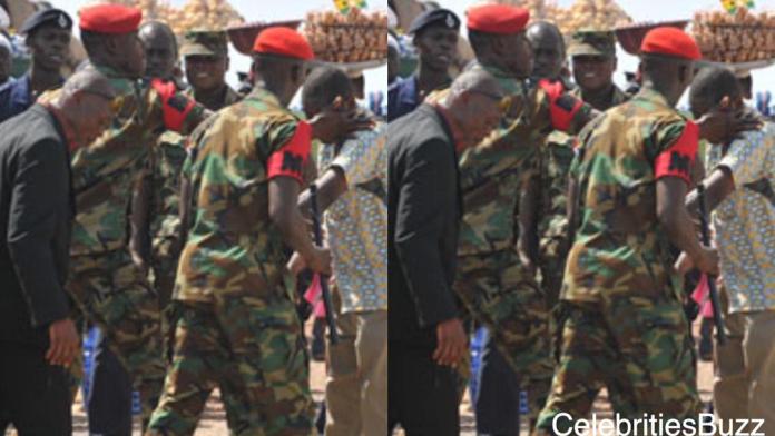Kofi TV’s Reporter Chops Hot Slap From Military Men At Obuasi While Filming Richard Agu’s Marriage Ceremony