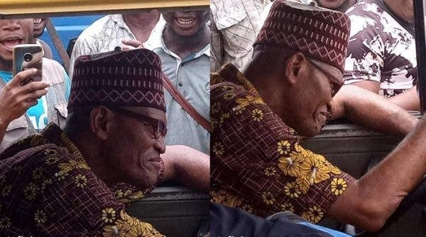 Nigerians React As President Buhariâ€™s Lookalike Was Spotted In Lagos Driving A Commercial Bus