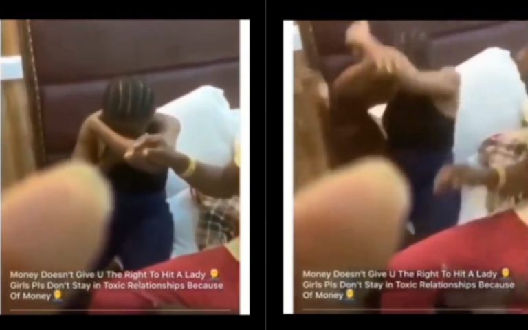Girl Beaten By Boyfriend For Cheating As A Payback After He Cheated (Video)