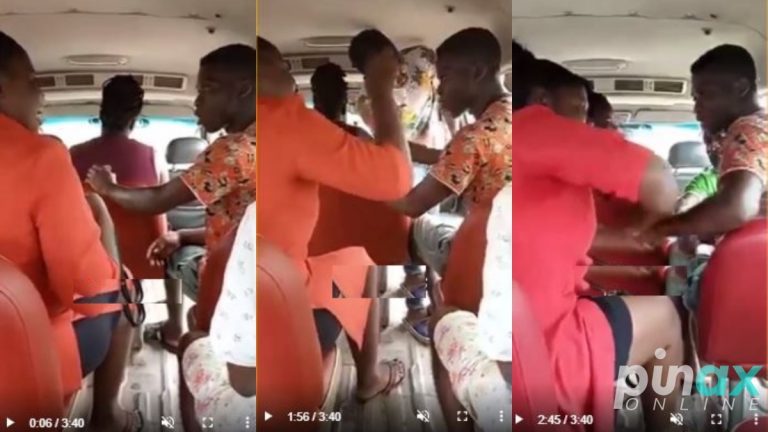 Driver’s Mate Trades Blows With A Curvy Female Passenger Over GHS 1 (Video)