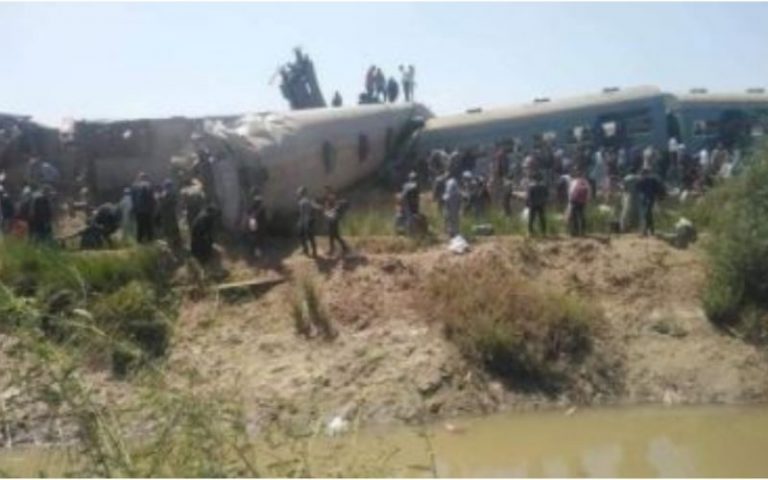 VERY SAD: 2 Trains Crash Killing At Least 32 Persons And Injuring Over 66 In Egypt (Photos)