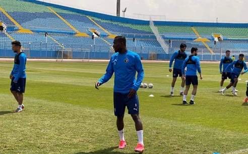 John Antwi Trains With Pyramids FC Ahead Of Raja Casablanca Confederation Cup Encounter