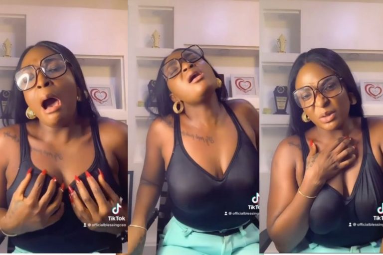18 PLUS: Blessing Okoro Demonstrates How Women Should Have Sekz (Video)