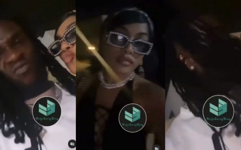 Burna Boy And Stefflon Don Spotted Sharing A Kiss Despite Breakup Rumour