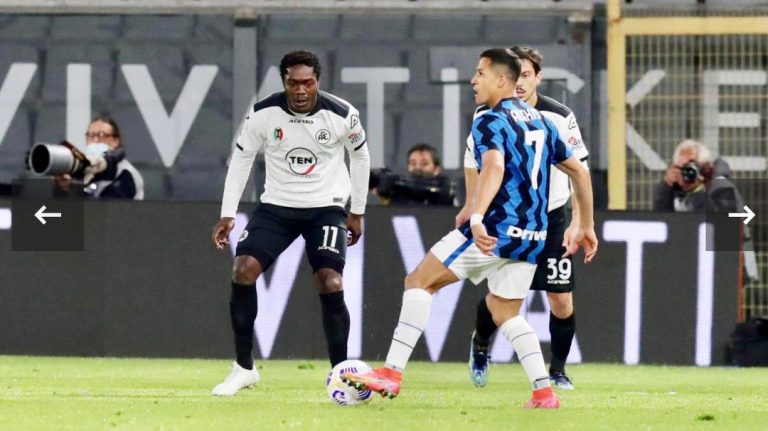 Ghana Forward Emmanuel Gyasi Cameos As Spezia Hold Serie A Leaders Inter Milan