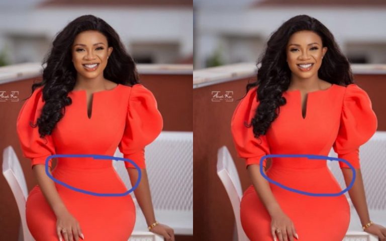 Serwaa Amihere Busted For Editing Her Waist For Slimmer Waist And Now Looking Weird