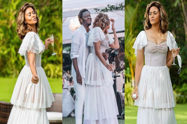 Sulley Muntari’s Wife Menaye Donkor Holds All-White 40th Birthday Party (Photos)