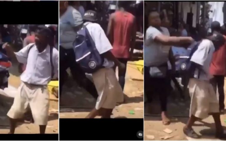 Video Of A Curvy Woman Slapping The Hell Out Of A Man For Touching His Massive Nyash At The Market Goes Viral