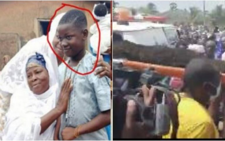 Massive Tears Flow As Murdered 10-Year-Old Murdered Boy Is Moved From The Mortuary To The House For Rites To Be Performed Before His Burial