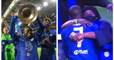 Video Of Ngolo Kante’s Mother Crying While Hugging Him Over Chelsea’s UCL Victory Stirs Emotions
