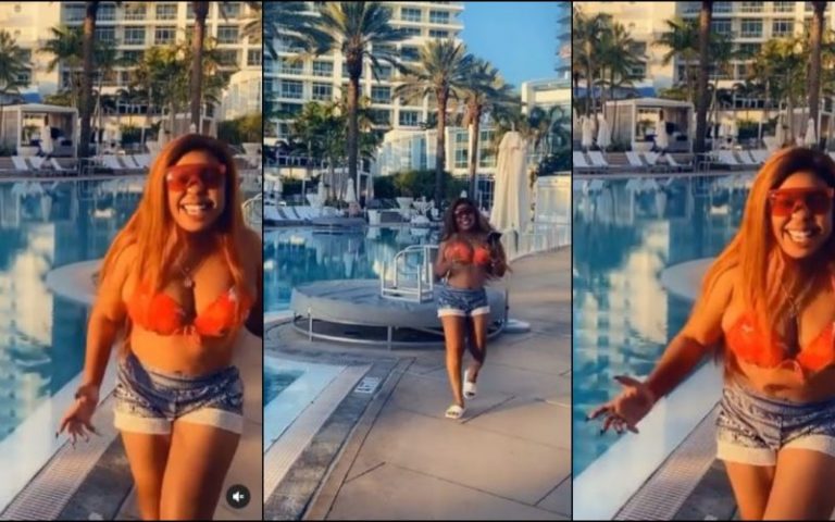 Video Of Afia Schwarzenegger Walking Around Miami Beach Without A Dress Goes Viral