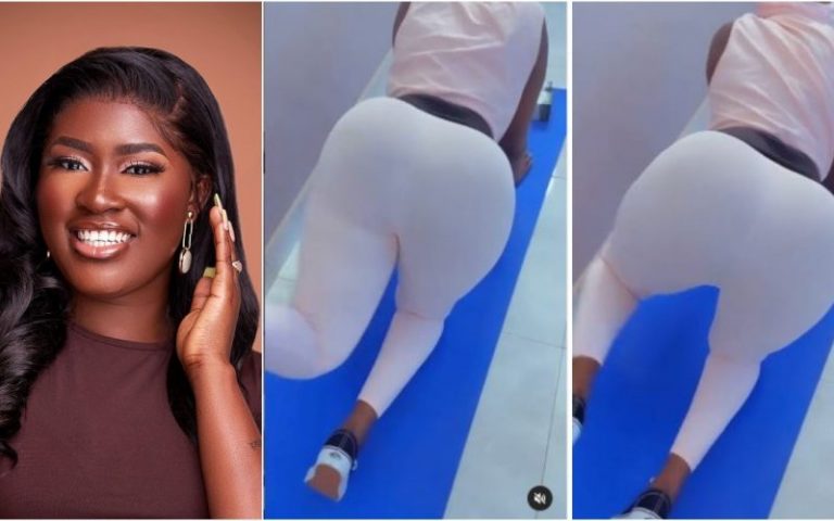 VIDEO: Fella Makafui Teases Her Fans Again As She Hits The Gym In A Tight Outfit With Her Massive Backside On Display