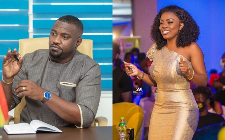 John Dumelo Schools Nana Aba Anamoah For Calling Out NDC Guys Screaming #FixTheCountry
