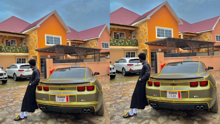 Kuami Eugene Flaunts His Big Mansion And A Customized Car As He Hints On Going Out With His Mum On Mother’s Day
