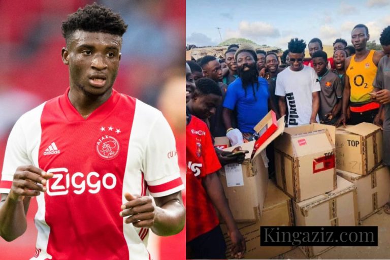 Ghana And Ajax Star Mohammed Kudus Donates To Boyhood Club