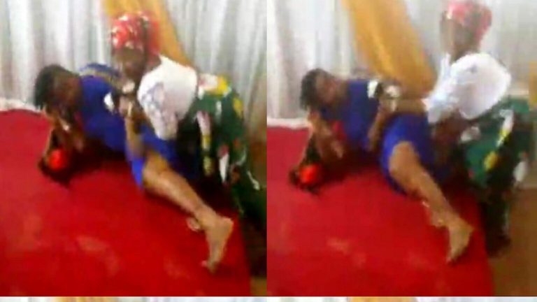 VIDEO: Pastor’s Wife Fights Dirty With Church Member In Church For Allegedly Sleeping With Her Husband