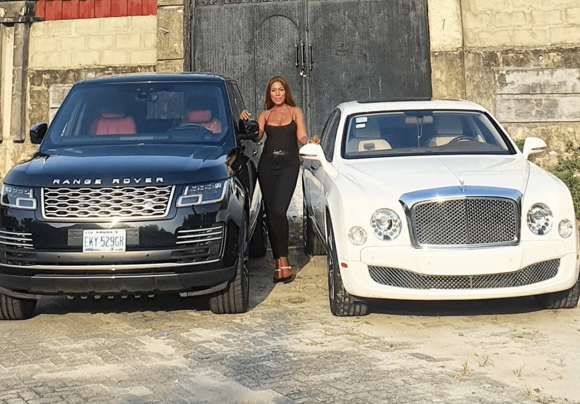 Linda Ikeji flaunt her cars