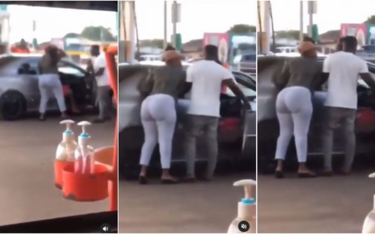 Main Chick With Huge Nyash Catches Side Chick Enjoying Her Boyfriend (Video)