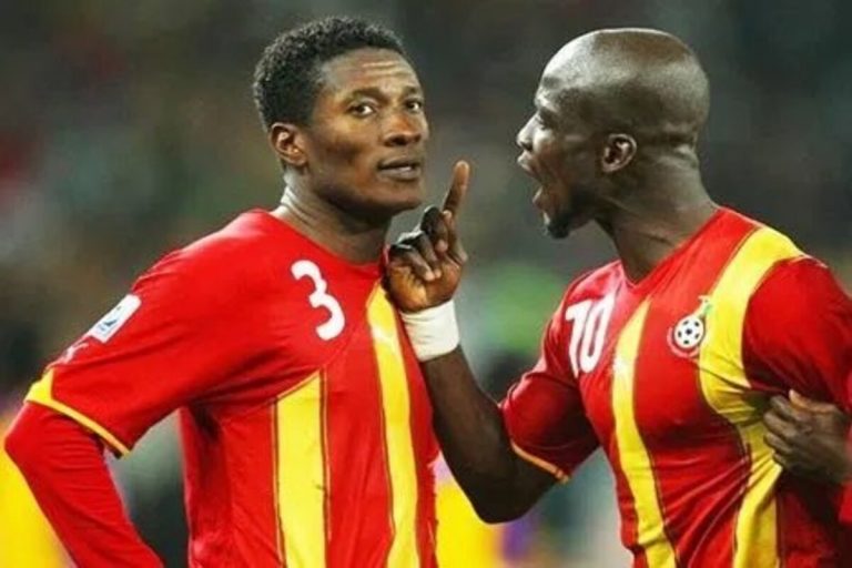 “It’s Because Of The Penalty” – Ghanaians React To Stephen Appiah Excluding Asamoah Gyan From His Top 5 Black Stars Players