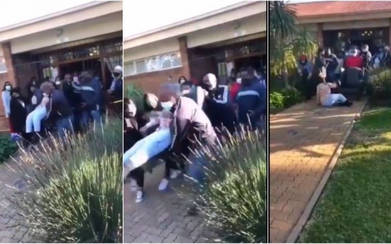 VIDEO: Angry Parents Storms School And Throws Out The Head Mistress For Chopping Money ‘Nyafunyafu’