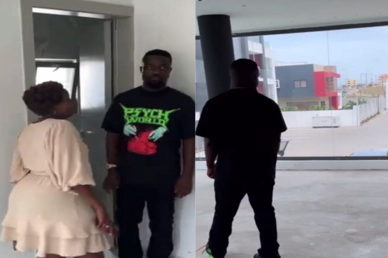Sarkodie Buys A New ‘Glass Nkoaa’ Mansion As He Goes On Inspection (Video)