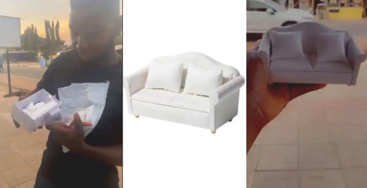 Ghanaian Orders Sofa Online For GH¢150; Receives It After 1 Month To Realize It’s ‘Portable’