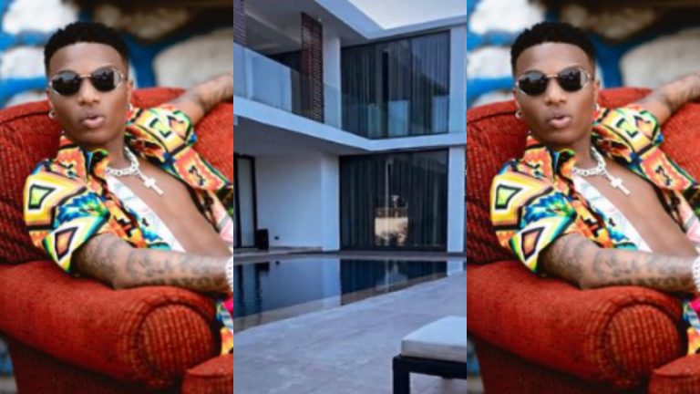 Fans Shout After Wizkid Put His Mansion In Ghana On Display