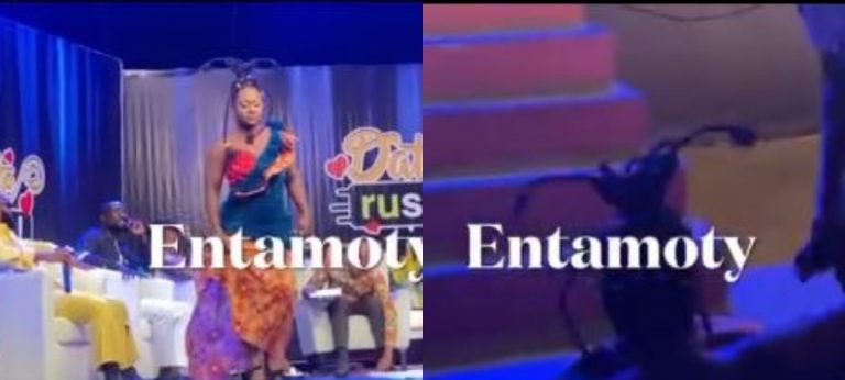 The Sad Moment Ruth Of Date Rush Fame Angrily Walked Out And Fell Down During Date Rush Reunion (Video)