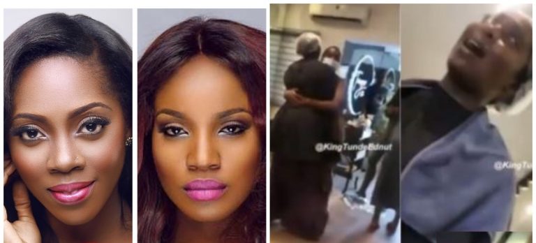 Video Of Nigerian Singer Tiwa Savage And Seyi Shay Fighting Dirty In A Salon Goes Viral