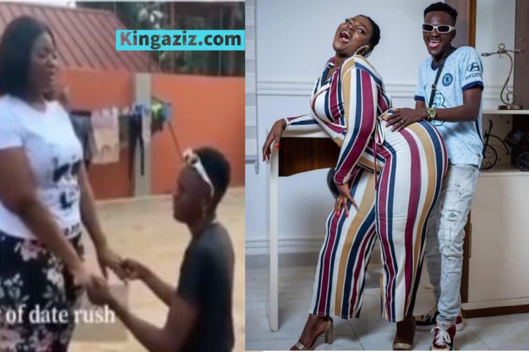 “I Love You More Than My Mother” – Ali Goes On His Knees To Propose To Shemima In Video
