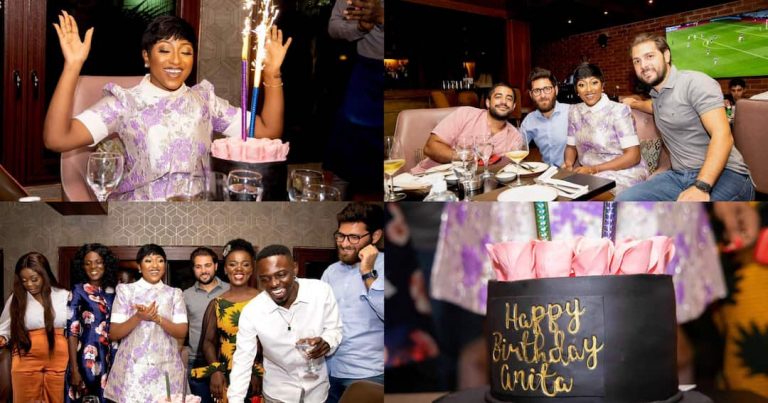 Anita Akuffo Holds 28th Birthday Party With Tima Kumkum, Comedian Waris, Others (Video+Photos)