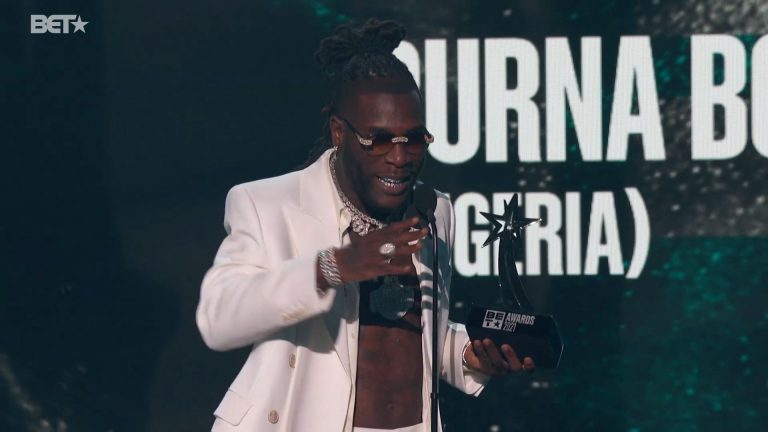 BET Awards 2021: Burna Boy Wins Best International Act For The 3rd Time