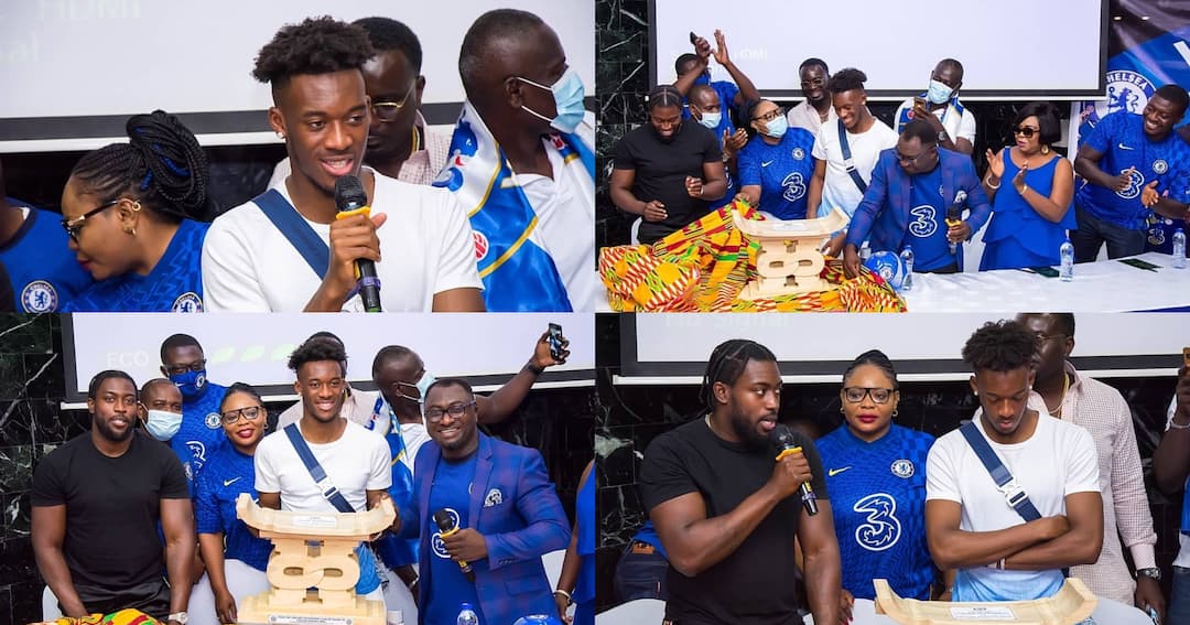 Chelsea Fans In Ghana Present Adinkra Stool To Callum Hudson-Odoi