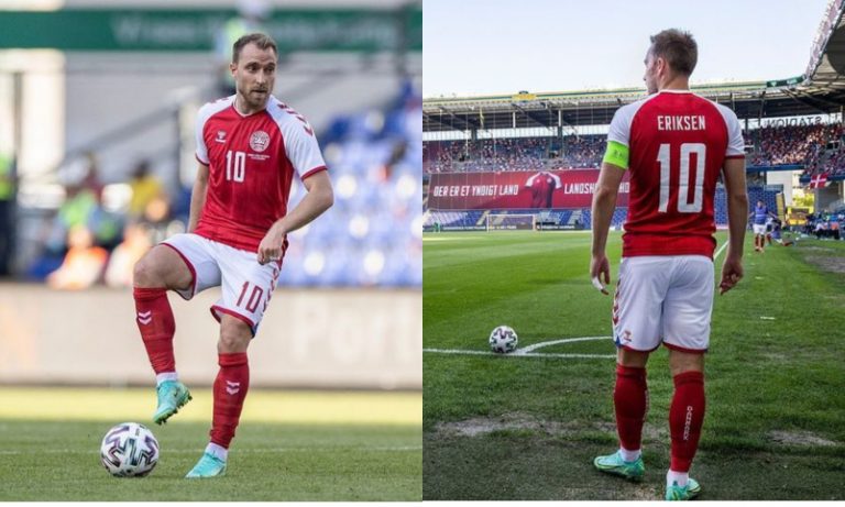 Moment Denmark Player Christian Eriksen Faints During A Live Match Making Them Suspend The Game