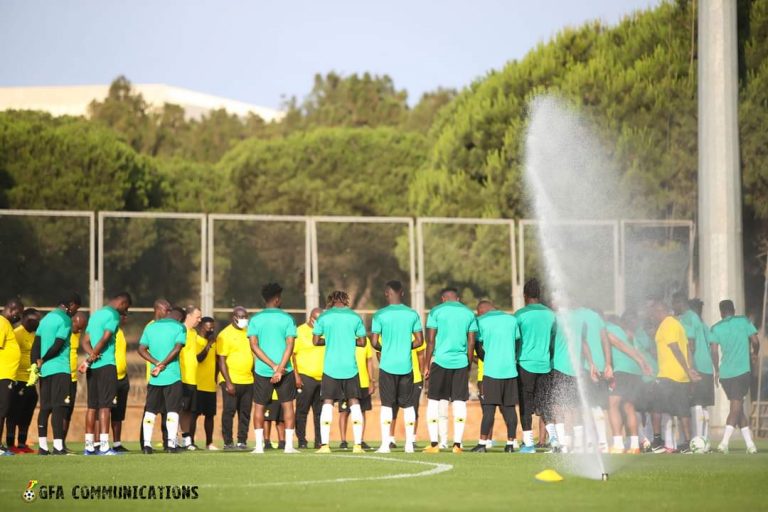 PHOTOS: Black Stars Hold Final Training Session Ahead Of Morocco Clash