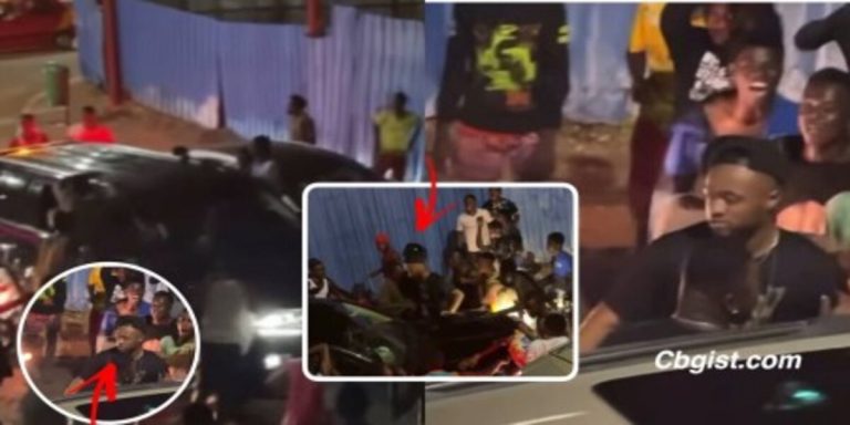 VIDEO: Jordan And His Brother Andre Ayew Face Stiff Resistance From The Street Boys For Not Spraying Some Cash After Partying At Luna Bar