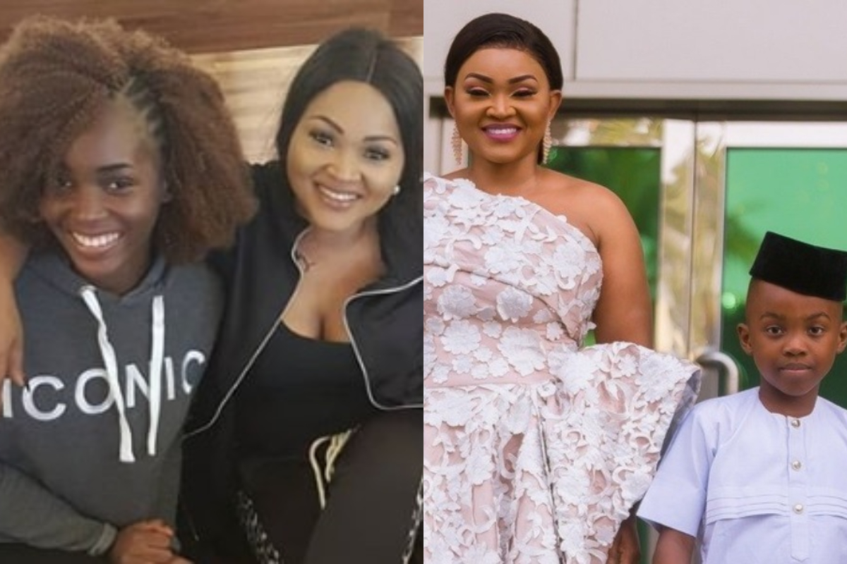 Mercy Aigbe and children