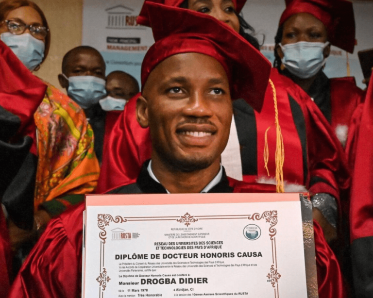 Didier Drogba Receives Honorary Doctorate Degree (Photos)