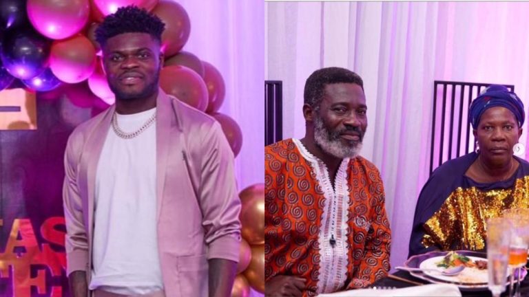 Thomas Partey Shows Off Parents For The Very First Time To Mark His Birthday (Photos)