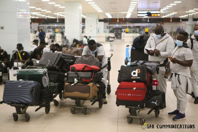 Black Stars Depart To Qatar For 2021 AFCON Pre-Tournament Camping (Photos)