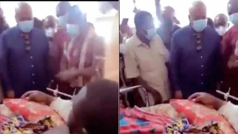 “He’s Gone There To Campaign” – Reactions As Mahama Visits Ejura Shooting Victims At Komfo Anokye Hospital (Video)