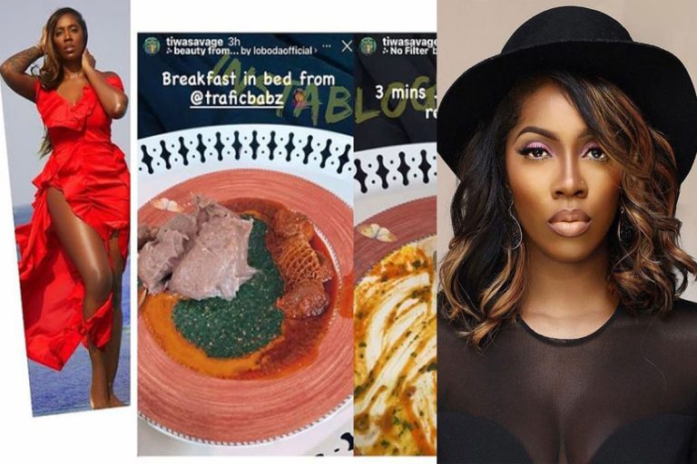 Tiwa Savage Sets New Eating Record After Devouring A Bowl Of Amala In 3 Mins