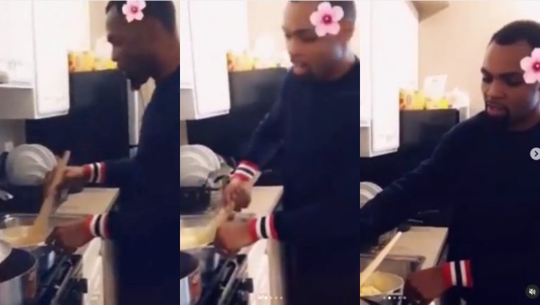 Rev Obofour Proves Sarkodie Wrong As He Storms The Kitchen To Prepare Fufu For His Wife (Video)