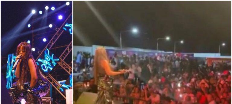 Tanzanians Show Gyakie Massive Love As They Sing Her ”Forever” Song Word For Word Whiles Performing At A Concert (Video)