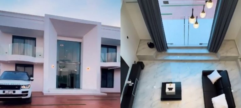 ”Glass Ne Light Nkwaaa” – AMG Medikal Says As He Shows Off Michael Blackson’s $500k Brand New Mansion In Ghana (Video)