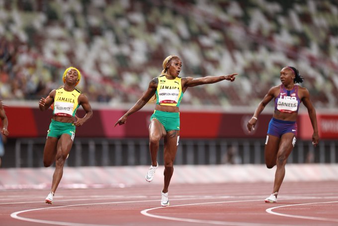 Tokyo 2020: Elaine Thompson Defends 100m Olympic Title With Record Time (Video)