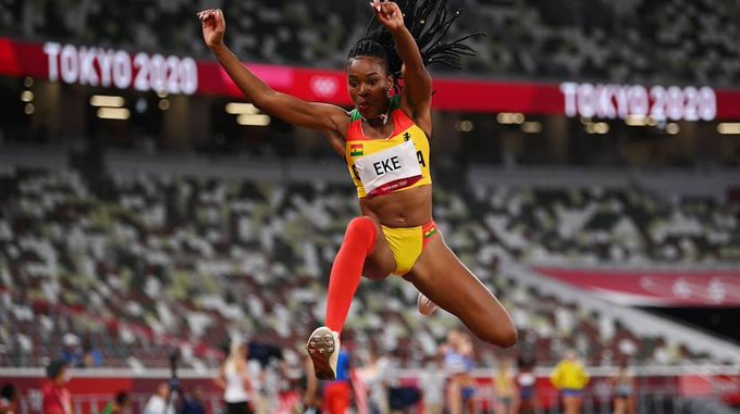 Tokyo 2020: Ghana’s Nadia Eke Out After 3 ‘No Jump’ Attempts In Triple Jump