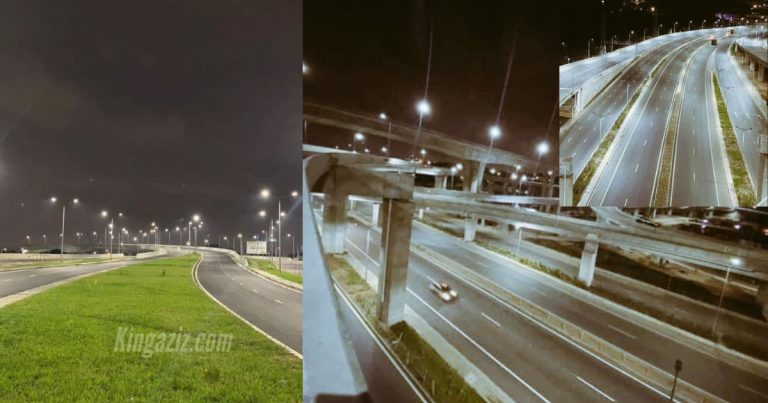 Beautiful Night View Of The Newly Constructed Pokuase Interchange (Photos)